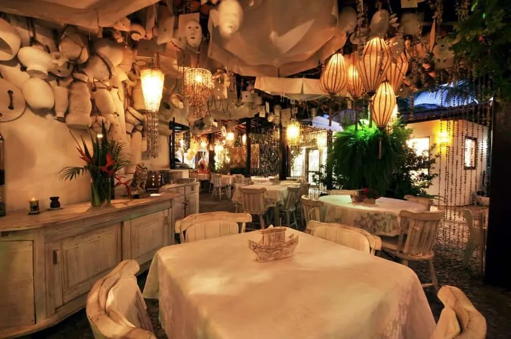 Cena romántica Domingos restaurant en Porto de Galinhas